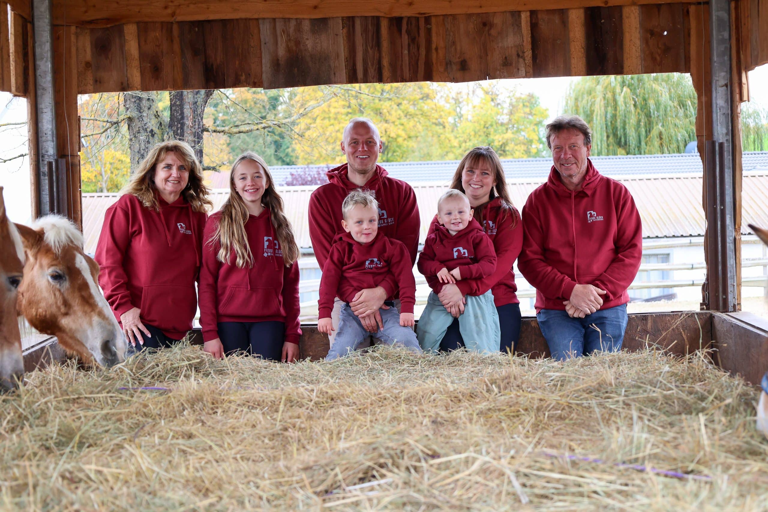 Familie Pappenheimer am Erlebnishof Pferdeglück