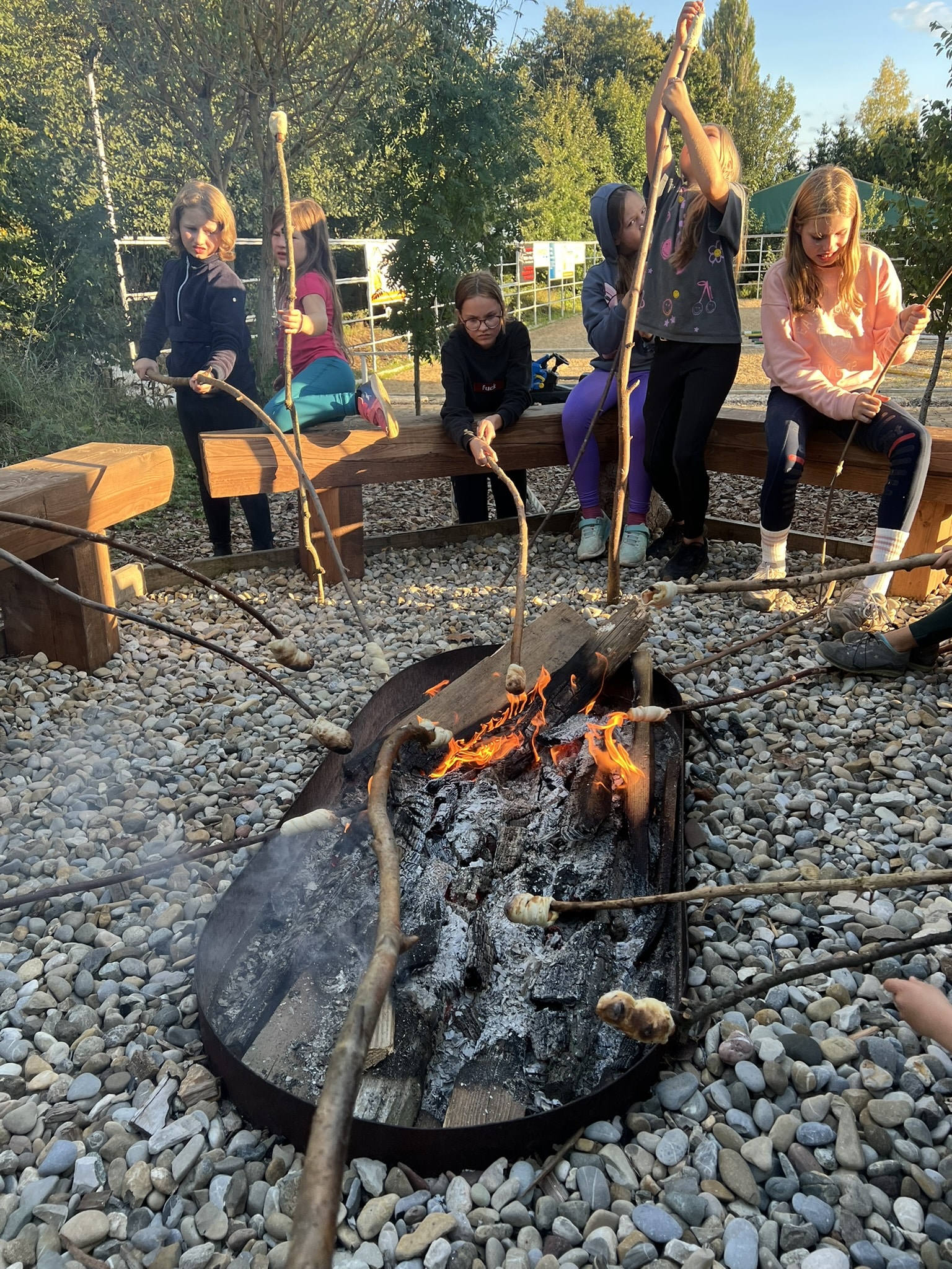 Lagerfeuer beim Reitercamp
