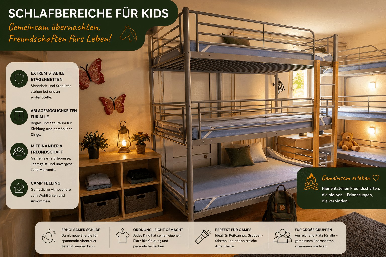 Zweiter Schlafbereich für Kinder