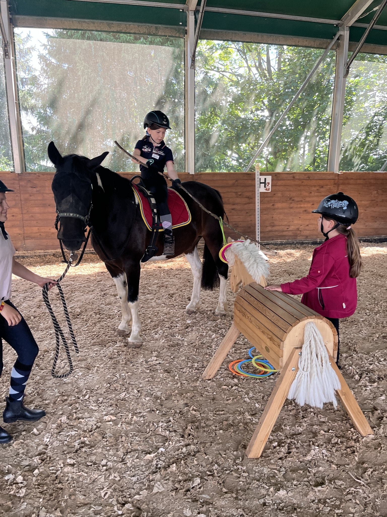 Cavaletti und Geschicklichkeits Challenge Kinder Reitprogramm Bayern